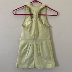 RARE Lululemon Tank with Lots of Logos - Pale to Medium Yellow